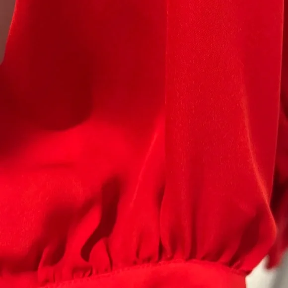 Joie Red silk Blouse - Picture 4 of 4